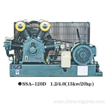 High pressure air compressor for blowing machine